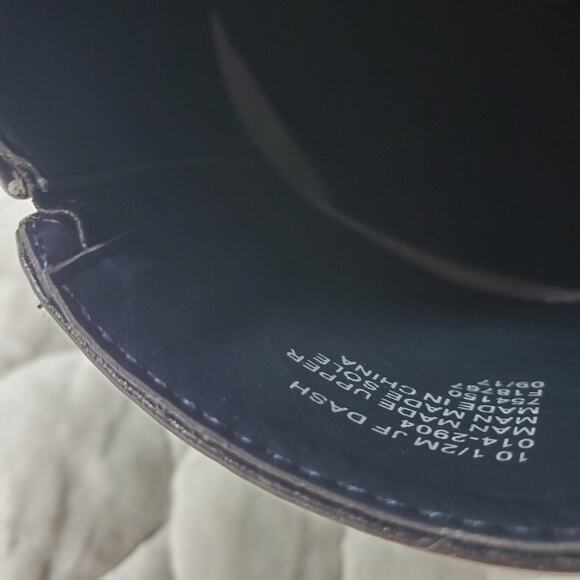 JF J. Ferrar DASH Dress Shoes Mens 10.5 M Black Flux Leather Squared Toe Office - Picture 11 of 12